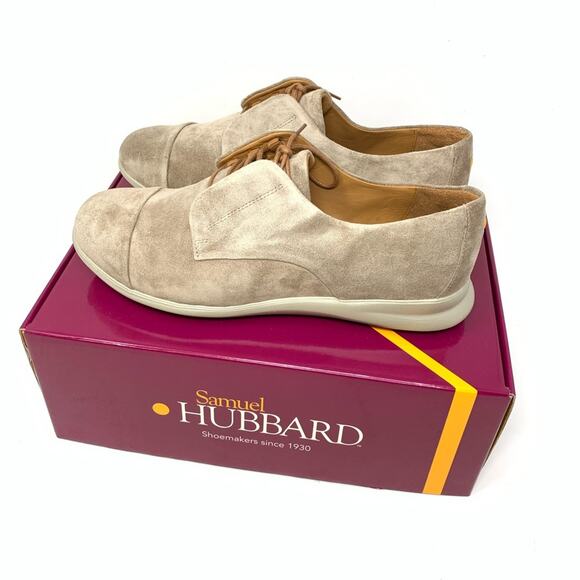 Samuel Hubbard Freedom Now Taupe Suede Oxford Women Size 8M - Picture 2 of 7